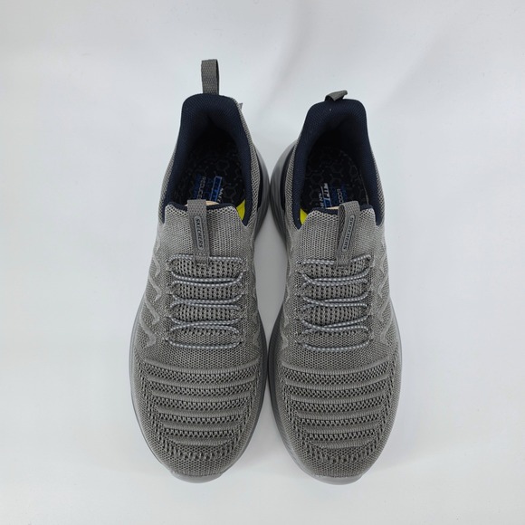 Skechers Men Garner Crispin Knit Grey 10.5 Relaxed Fit Slip On